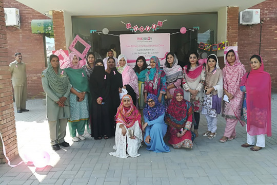 Ribbon Cutting Ceremony of Pink Ribbon Donation Box