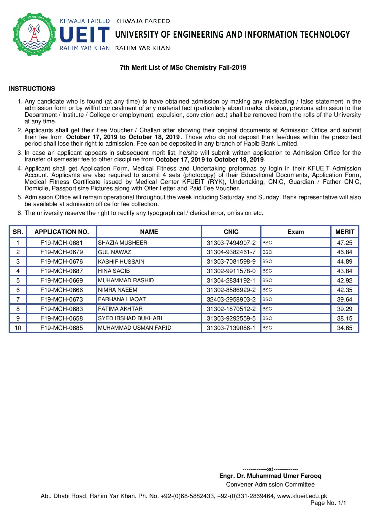 7th Merit List of MSc Chemistry Fall-2019-page-001