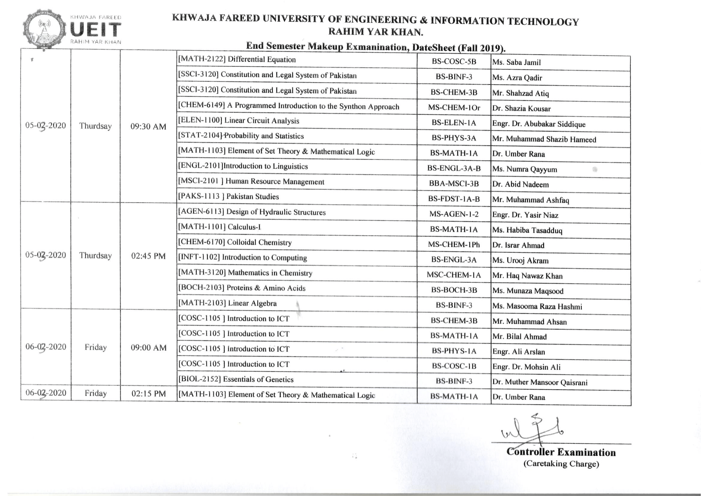 Makeup exam Datesheet Fall 2019 final Smester (1)-2