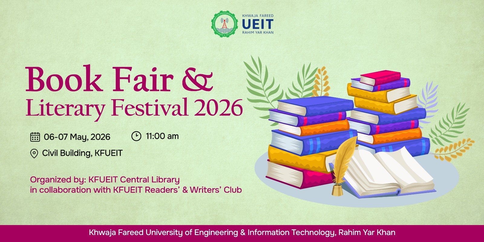 KFUEIT Book Fair & Literary Festival 2026