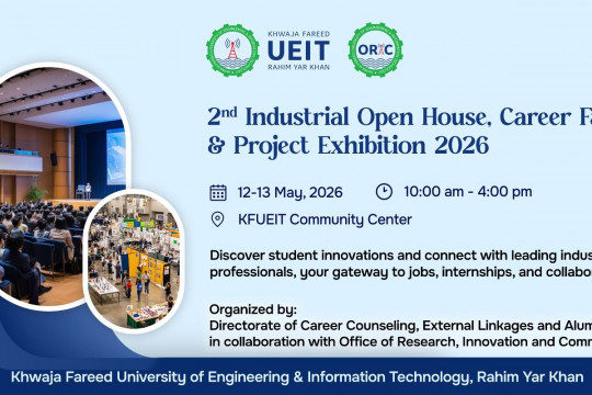 2nd Industrial Open House, Career Fair & Project Expo 2026 at KFUEIT
