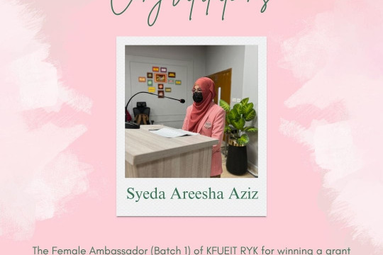 Huge Congratulations to the winner of Female Ambassador Program Women Development Department Government of Punjab